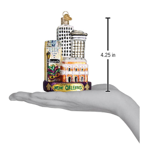 New Orleans Glass Ornament - 318 Art & Frame