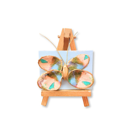 Mini Oyster Butterfly on Easel