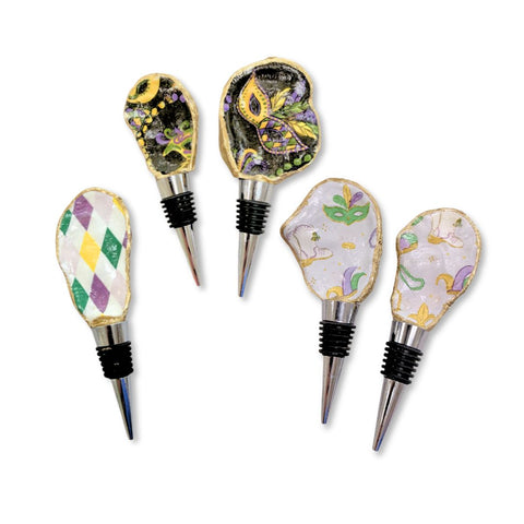 Mardi Gras Oyster Wine Stopper