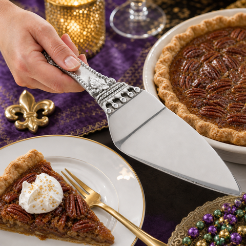 Mardi Gras Pie Server