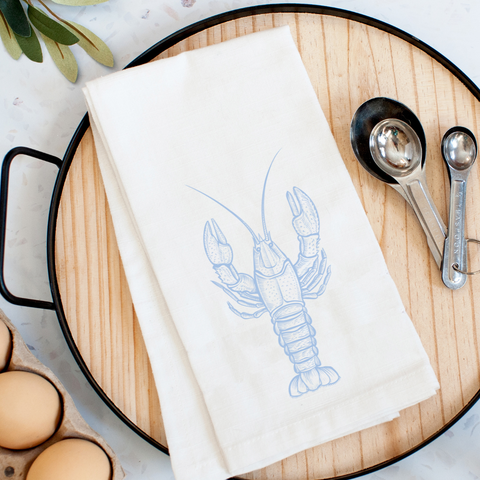 Chinoiseries Crawfish Kitchen Towel - 318 Art & Frame