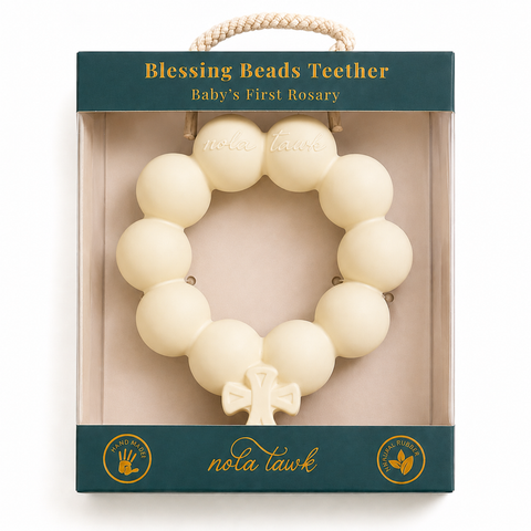 White Blessing Beads Teether - 318 Art & Frame