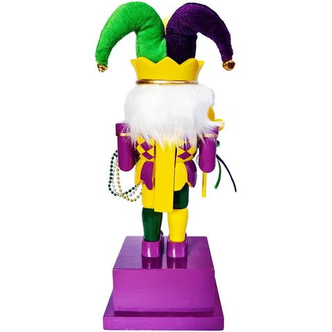 10" Days Until Mardi Gras Nutcracker, back view - 318 Art & Frame