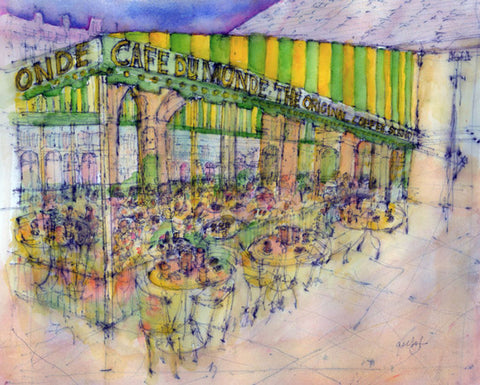 "Cafe du Monde" Art Print 8x10
