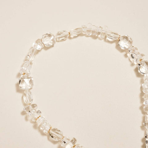 Mixed Chunky Clear Resin Bead Necklace - 318 Art & Frame