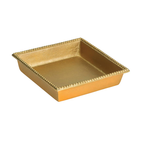 Gold Beaded Luncheon Napkin Holder
