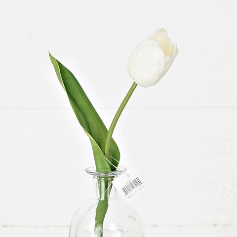 Real Touch Tulip 14in White