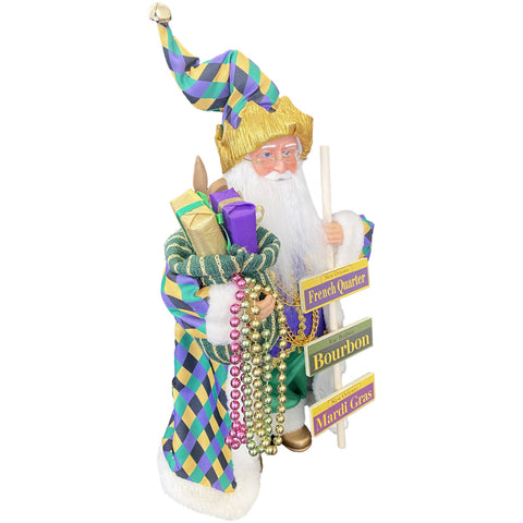 14" French Quarter Claus, side view - 318 Art & Frame