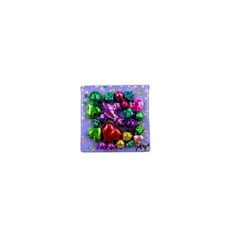 Mardi Gras Bead Magnet