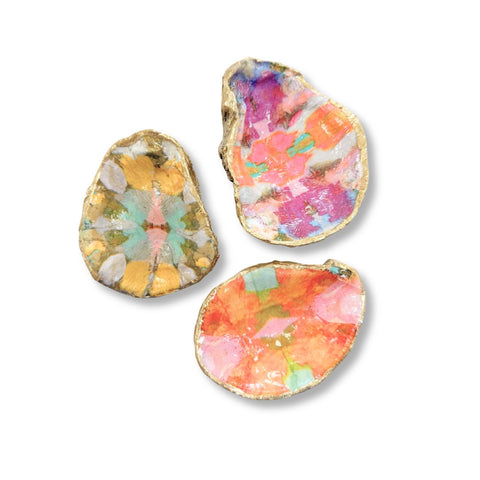 Decoupage Oyster Trinket Dish