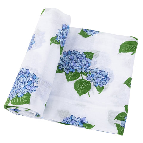 Hydrangea Swaddle Blanket