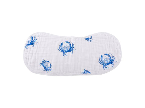 Blue Crab Burp Cloth and Bib - 318 Art Co.