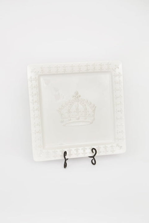 Large Square Crown Platter