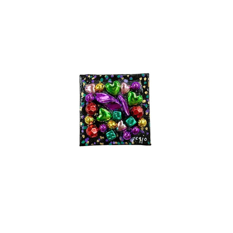 Mardi Gras Bead Magnet