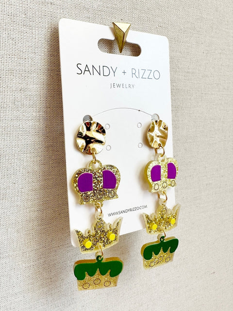 Triple Crown Earrings