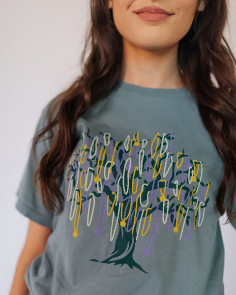 Mardi Gras Bead Tree T-Shirt