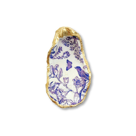 Decoupage Oyster Trinket Dish