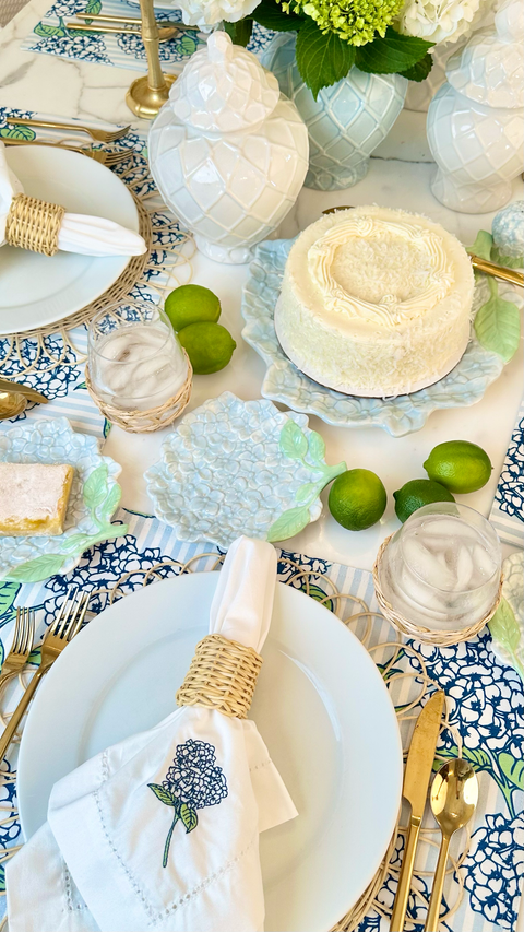 Hydrangea Serving Platter