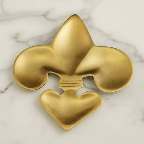 Gold Fleur de Lis Plate