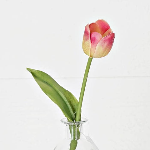 Real Touch Tulip 14in Pink