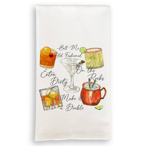 Mixed Cocktails Kitchen Towel