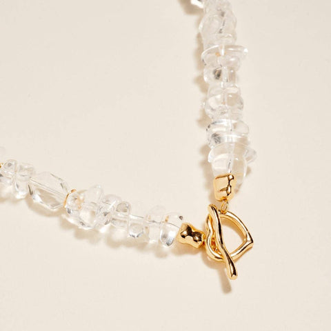 Mixed Chunky Clear Resin Bead Necklace - 318 Art & Frame