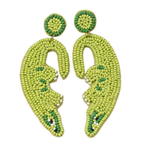 Alligator Beaded Earrings