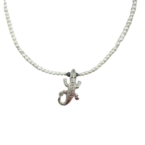 Alligator Pearl Necklace