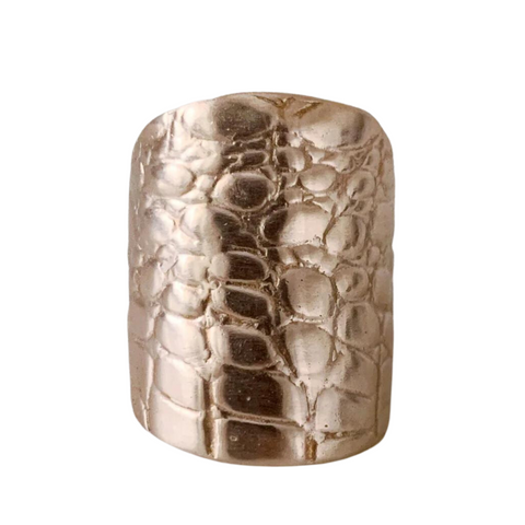 Alligator Skin Cuff Ring - 318 Art Co.