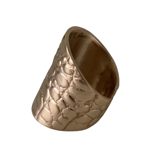 Alligator Skin Cuff Ring - 318 Art Co.