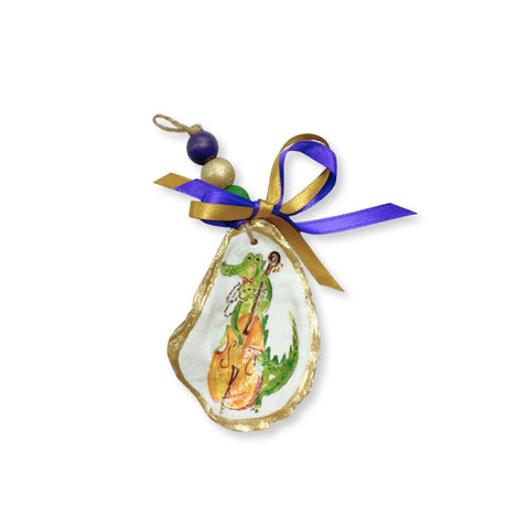 Mardi Gator Oyster Ornament