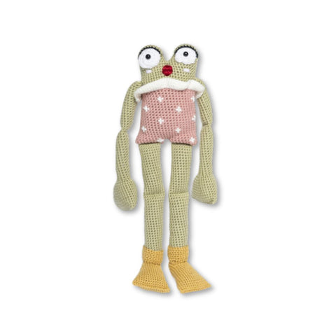 Betty Frog Crochet Doll - 318 Art & Frame