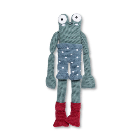 Billy Frog Crochet Doll - 318 Art & Frame