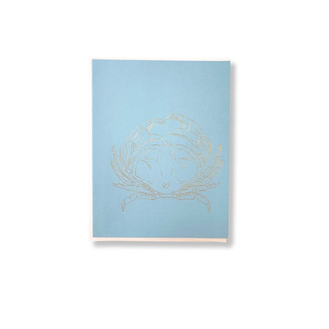 Gold Foiled Crab Card