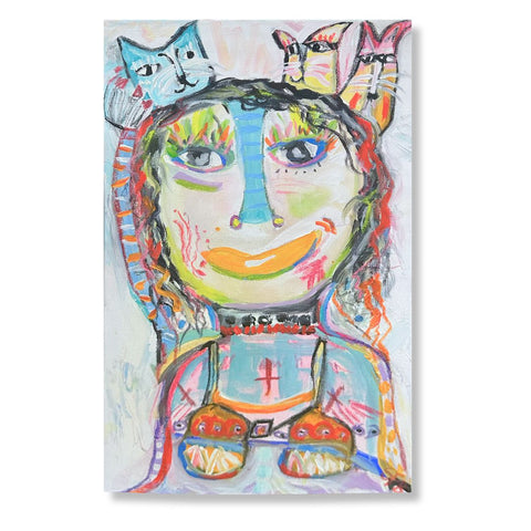 "Boob Cats" 12x24
