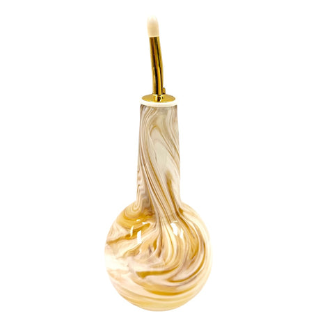 Hand Blown Glass Oil and Vinegar Bottle