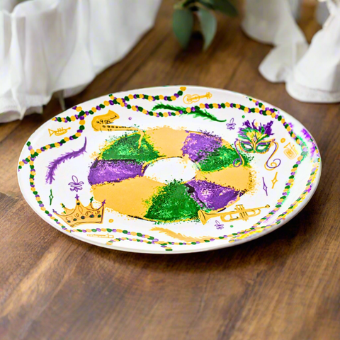 King Cake Platter 20"