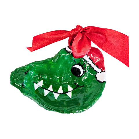 Alligator Hand Painted Oyster Ornaments