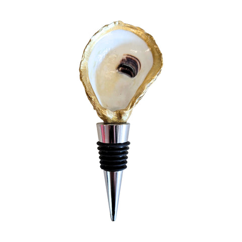 Gilded Oyster Wine Stopper