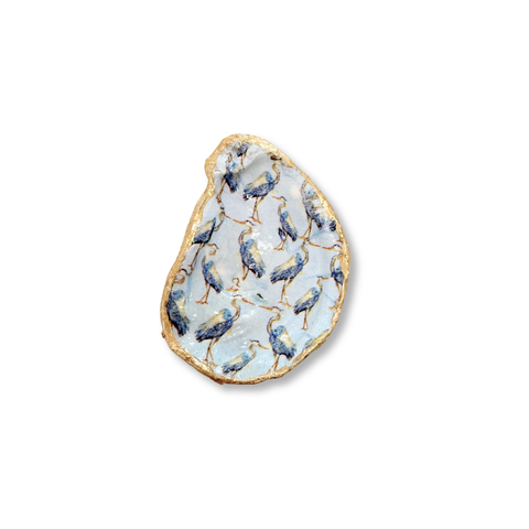 Decoupage Oyster Trinket Dish - 318 Art & Frame