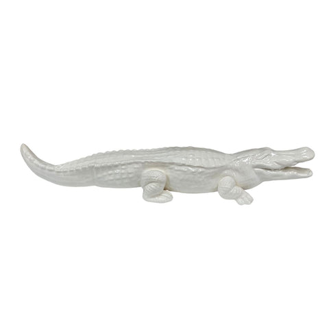 Ceramic Alligator Figurine