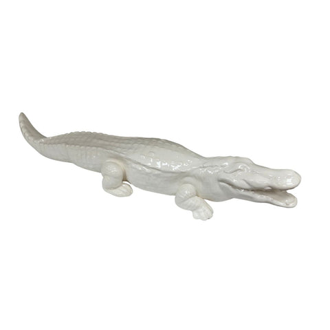 Ceramic Alligator Figurine