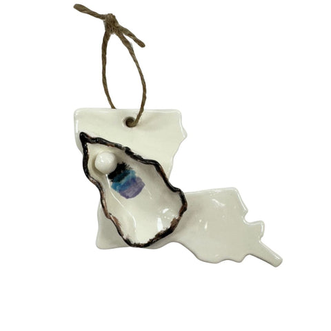 Louisiana Oyster Ceramic Ornament