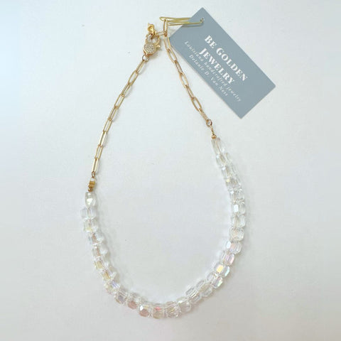 Clear Crystal Choker Necklace