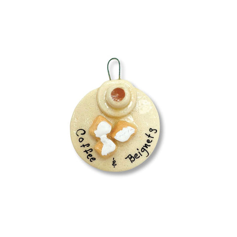 Coffee & Beignets New Orleans Dough Ornament