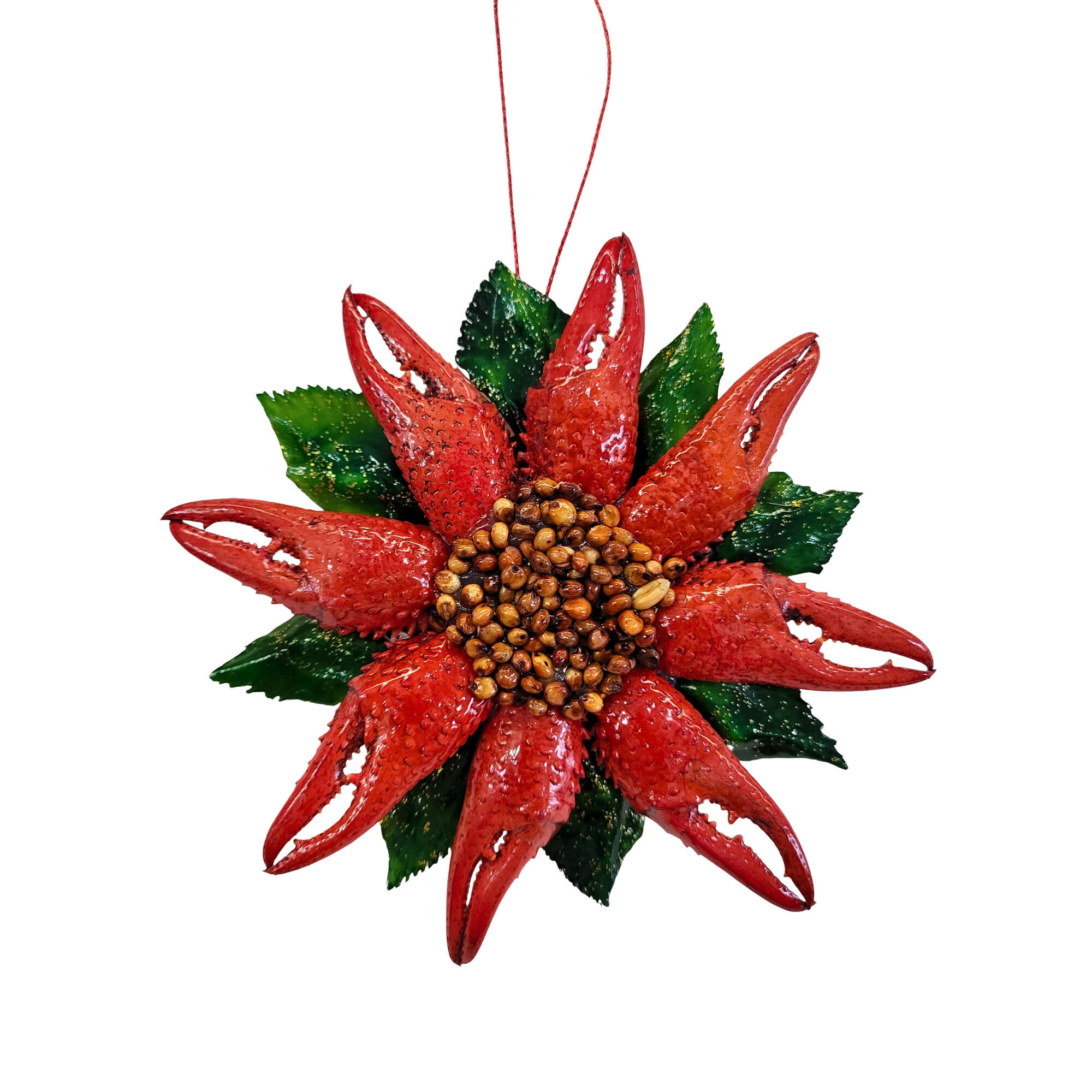 318 Art Co. Poinsettia Flower Ornament - Thumbnail 2