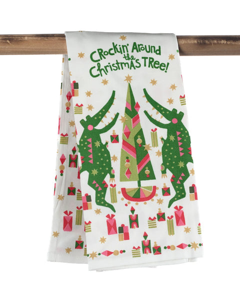 Crockin' Around the Christmas Tree Kitchen Towel