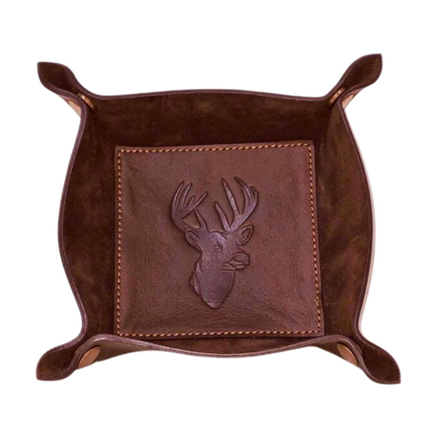 Deer Leather Embossed Valet