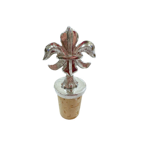 Pewter Fleur de Lis Wine Cork