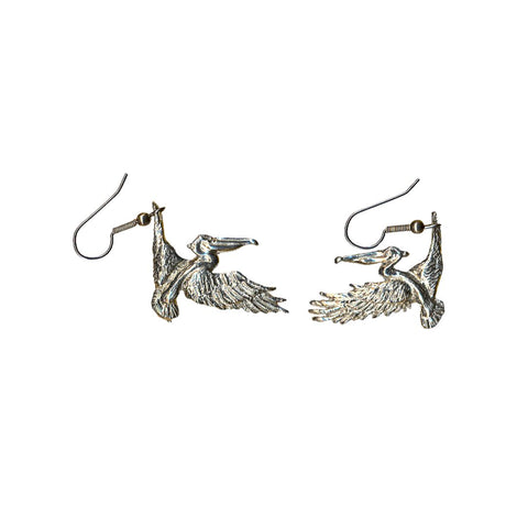 Flying Pelican Earrings